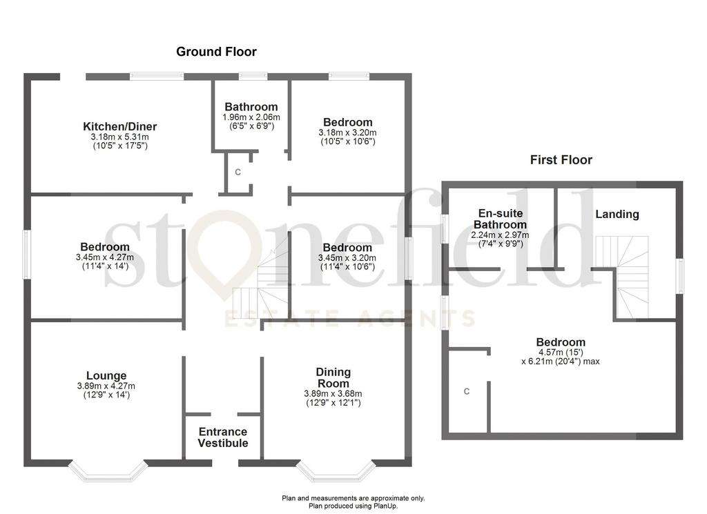 4 bedroom detached bungalow for sale - floorplan