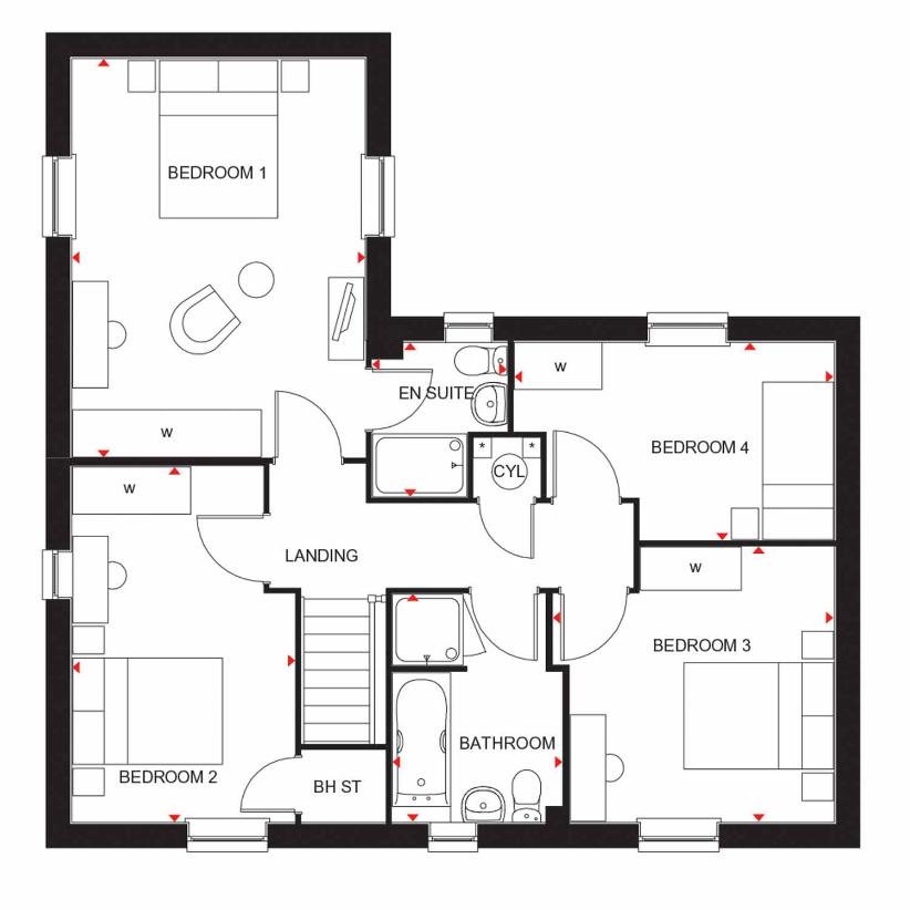 4 bedroom detached house for sale - floorplan