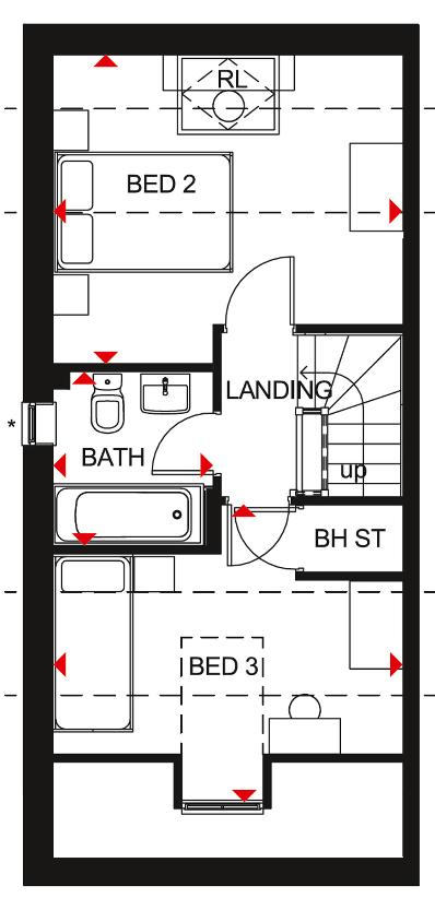 4 bedroom semi-detached house for sale - floorplan