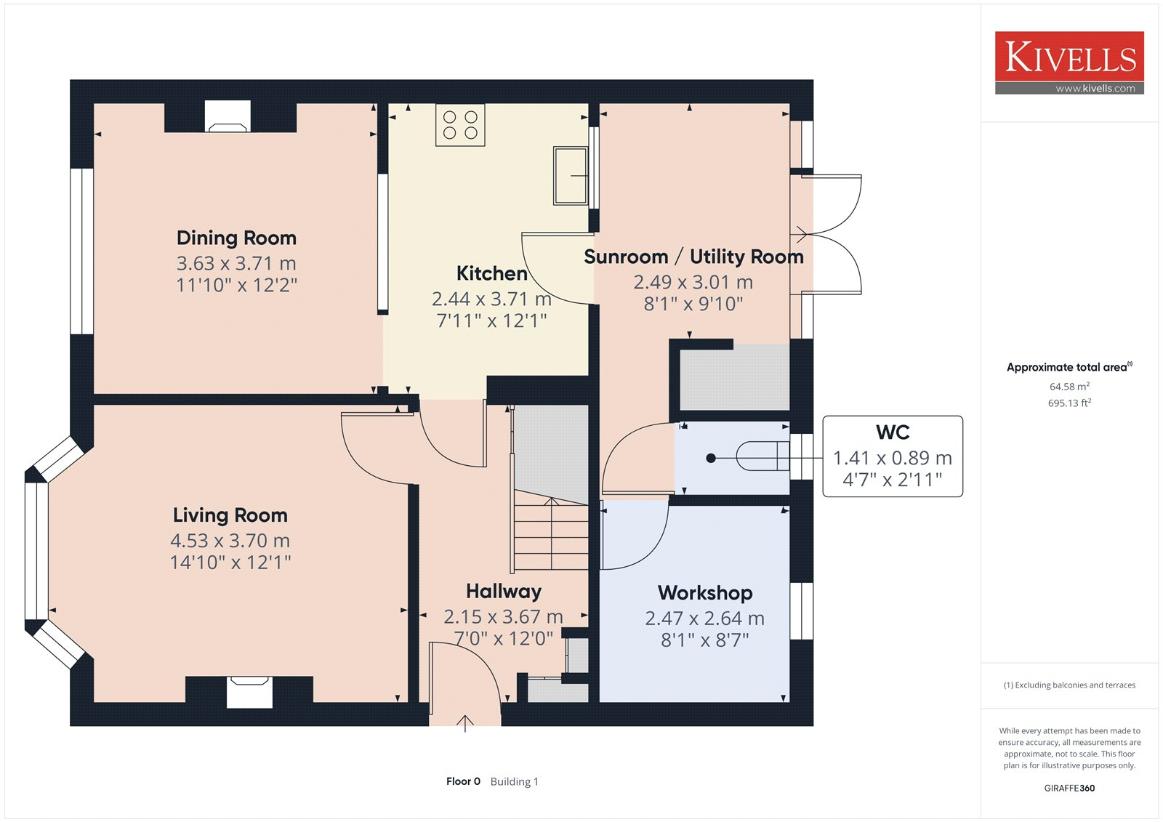 3 bedroom property for sale - floorplan