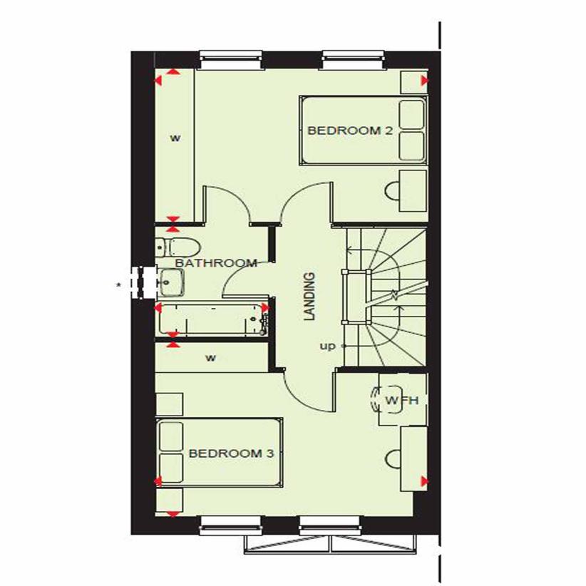 3 bedroom end of terrace house for sale - floorplan