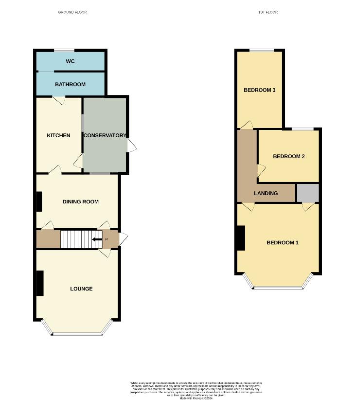 3 bedroom semi-detached house for sale - floorplan