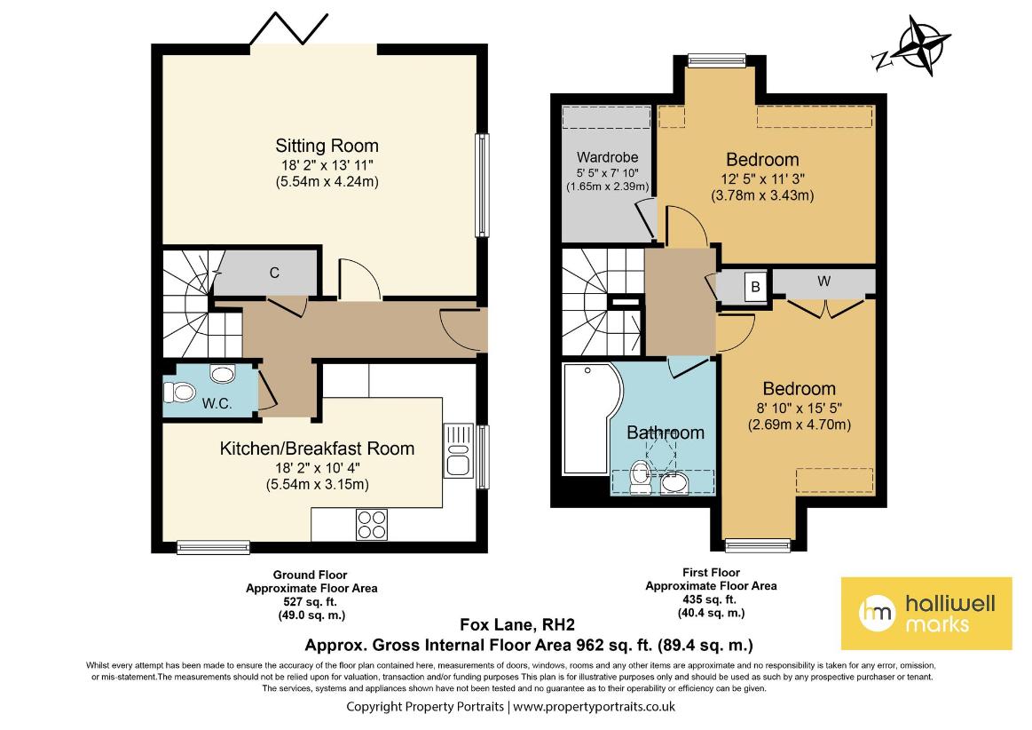 2 bedroom detached house for sale - floorplan