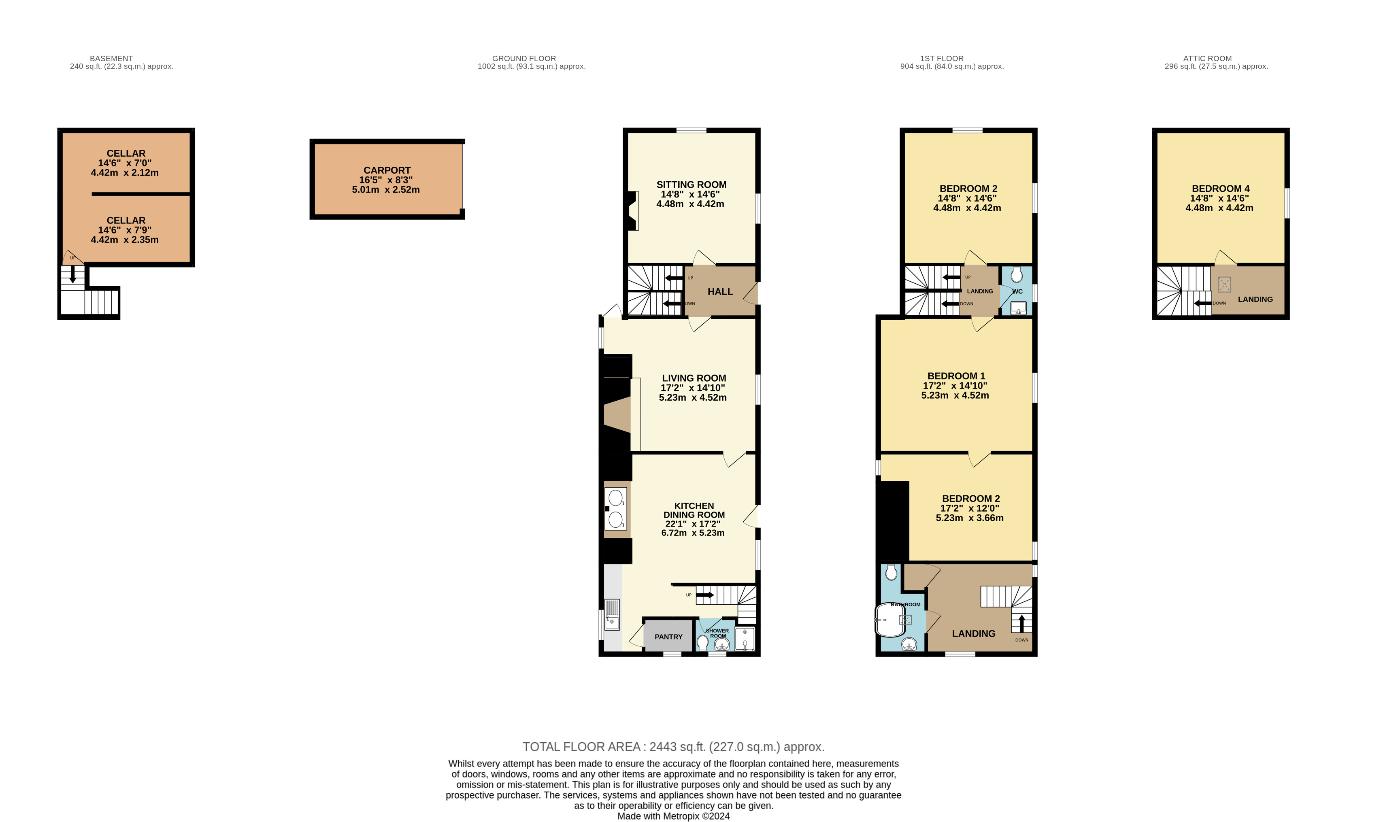 4 bedroom property for sale - floorplan