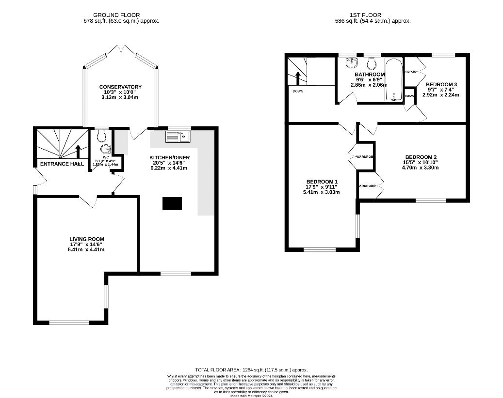 3 bedroom detached house for sale - floorplan