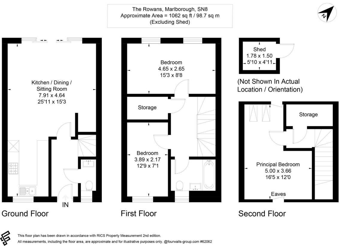 3 bedroom property for sale - floorplan