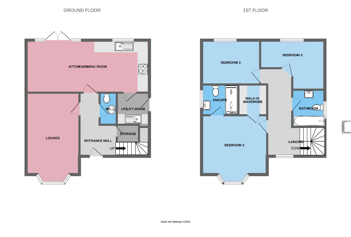 3 bedroom property for sale - floorplan