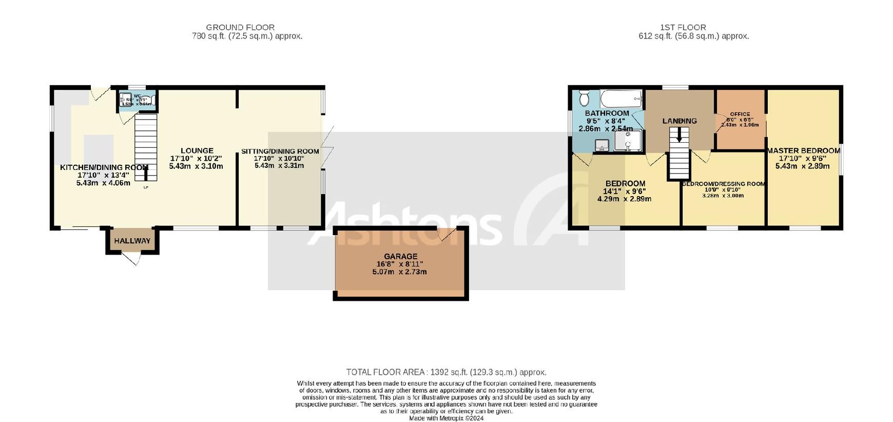 3 bedroom detached house for sale - floorplan