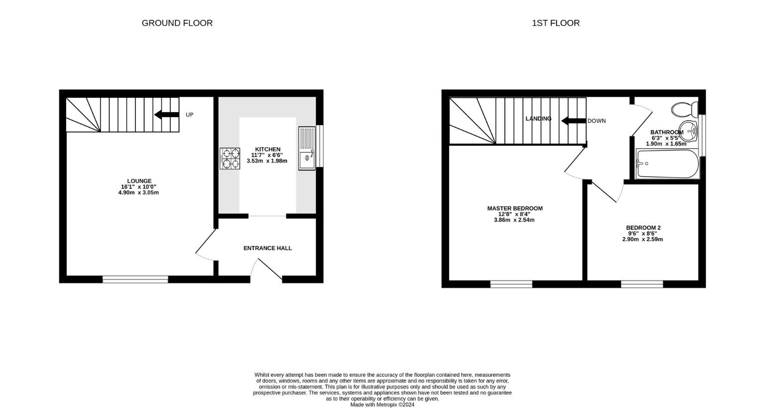 2 bedroom property for sale - floorplan