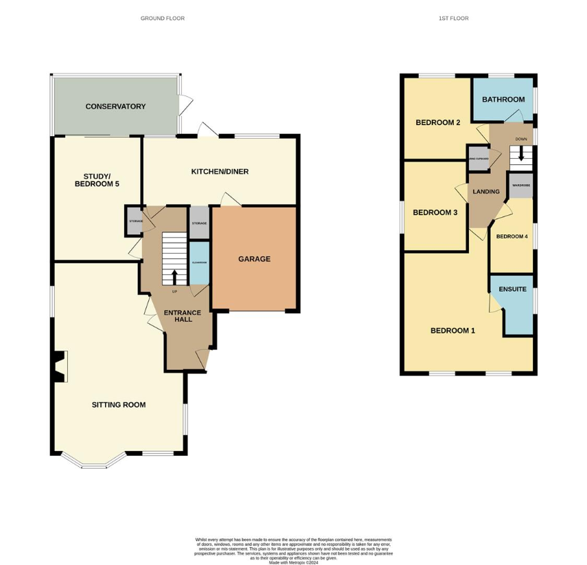 5 bedroom detached house for sale - floorplan