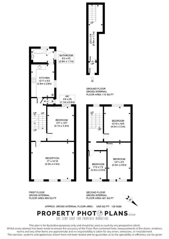 4 bedroom flat for sale - floorplan