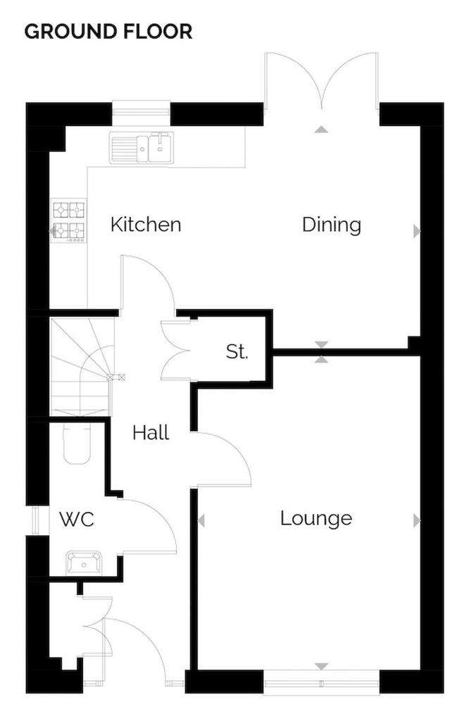 3 bedroom detached house for sale - floorplan