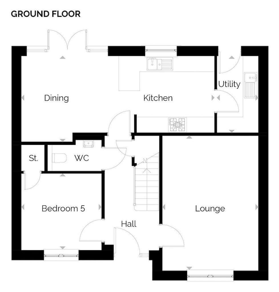 5 bedroom detached house for sale - floorplan