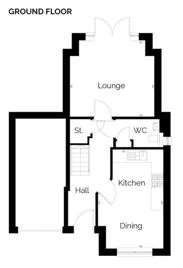 3 bedroom detached house for sale - floorplan