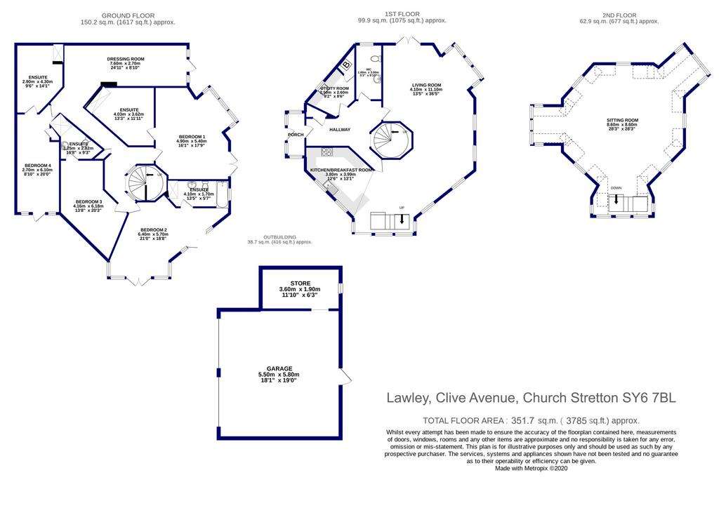 4 bedroom detached house for sale - floorplan