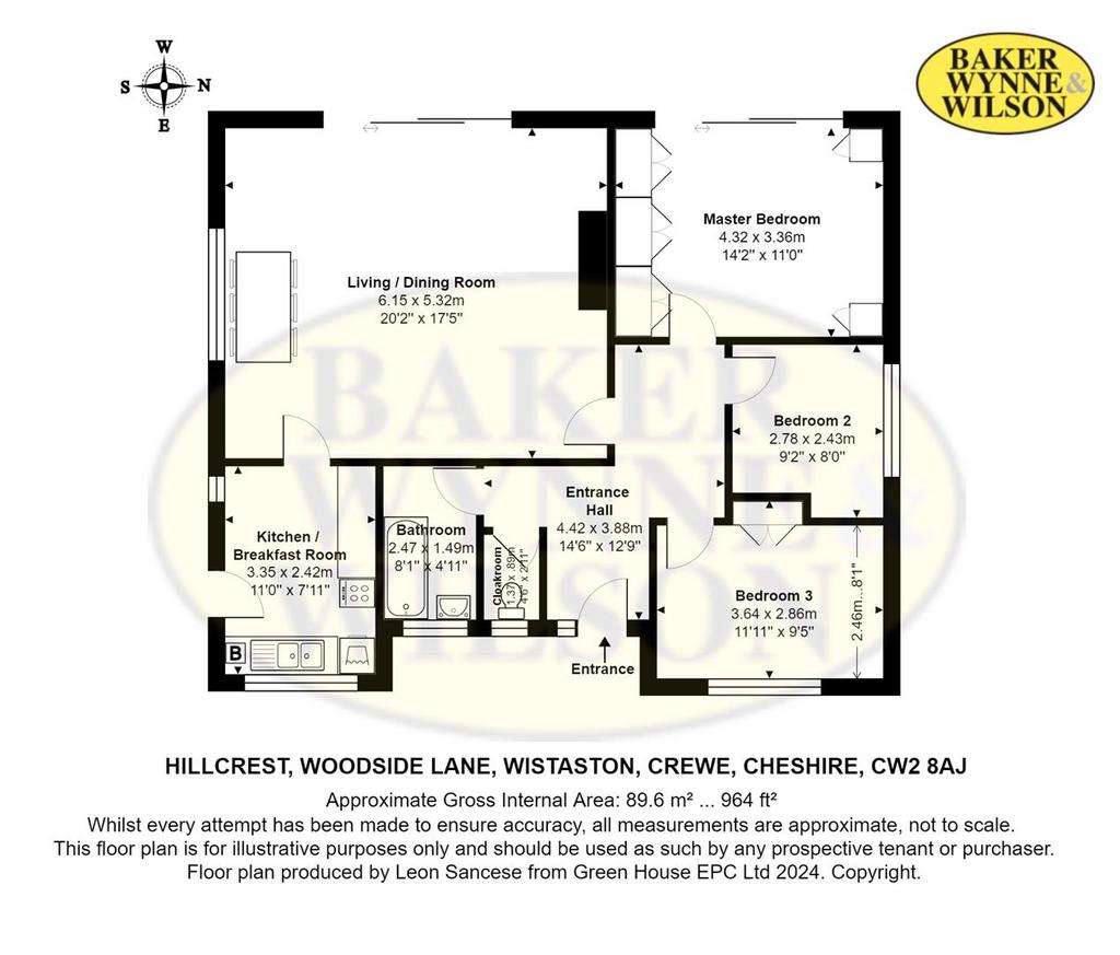 3 bedroom detached bungalow for sale - floorplan