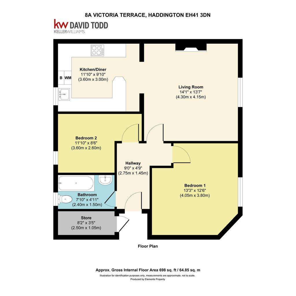 2 bedroom flat for sale - floorplan