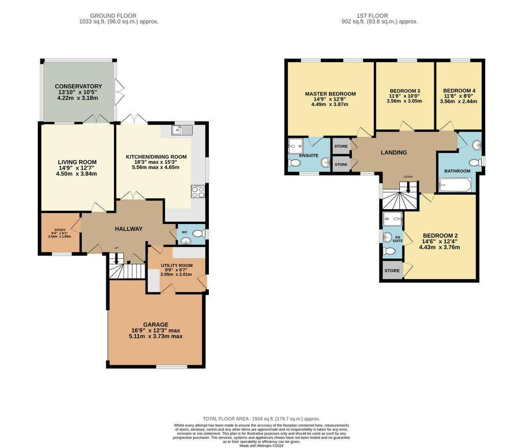 4 bedroom detached house for sale - floorplan