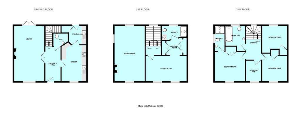 5 bedroom detached house for sale - floorplan