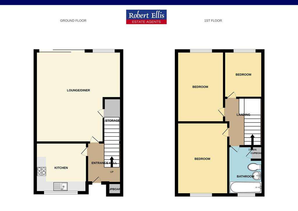 3 bedroom end of terrace house for sale - floorplan