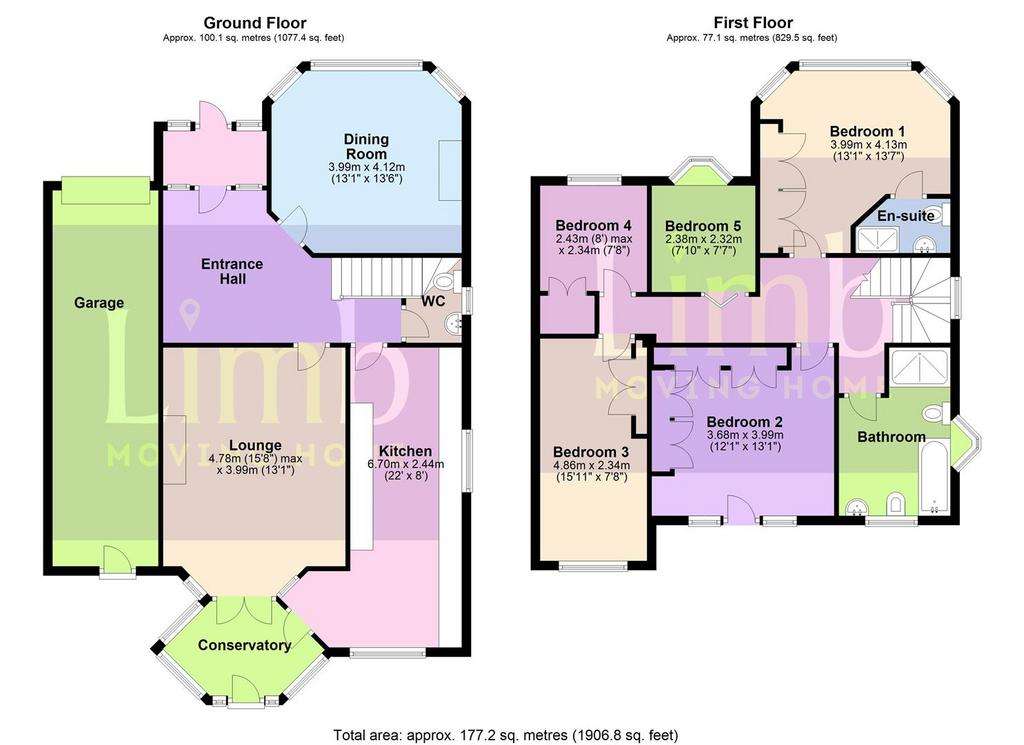 5 bedroom detached house for sale - floorplan