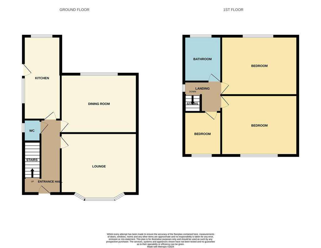 3 bedroom semi-detached house for sale - floorplan