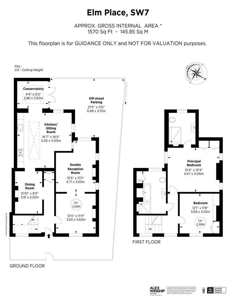 2 bedroom end of terrace house for sale - floorplan