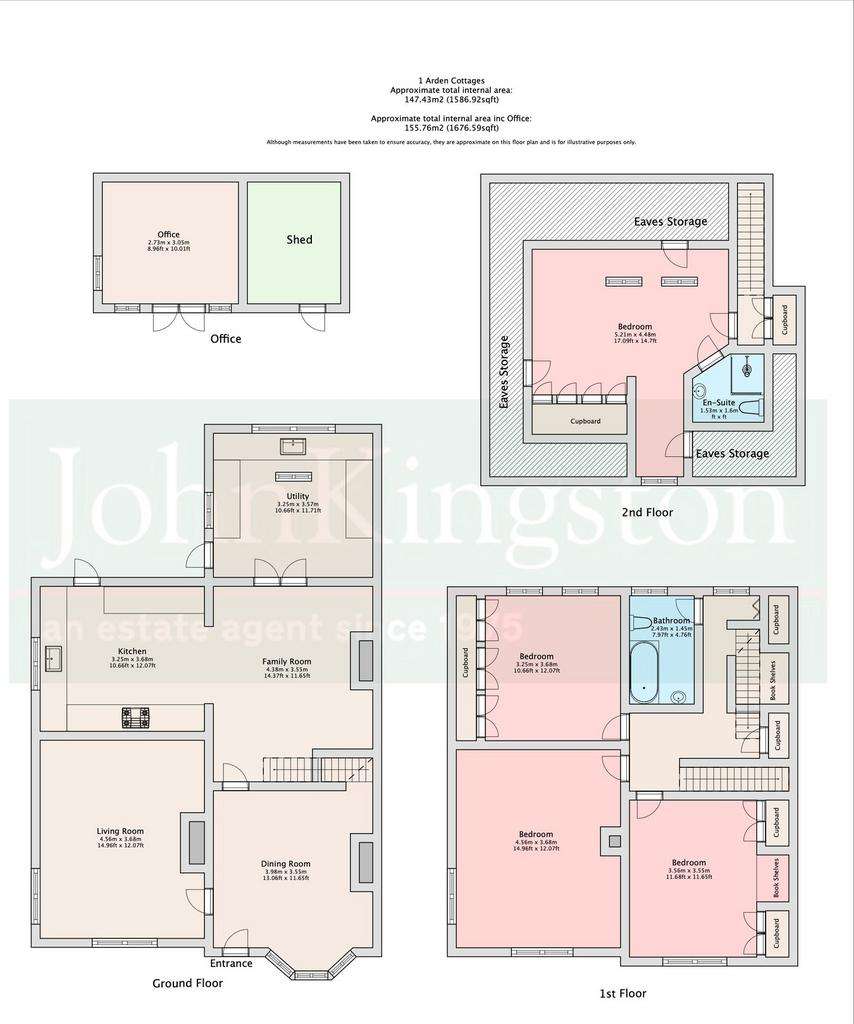 4 bedroom semi-detached house for sale - floorplan