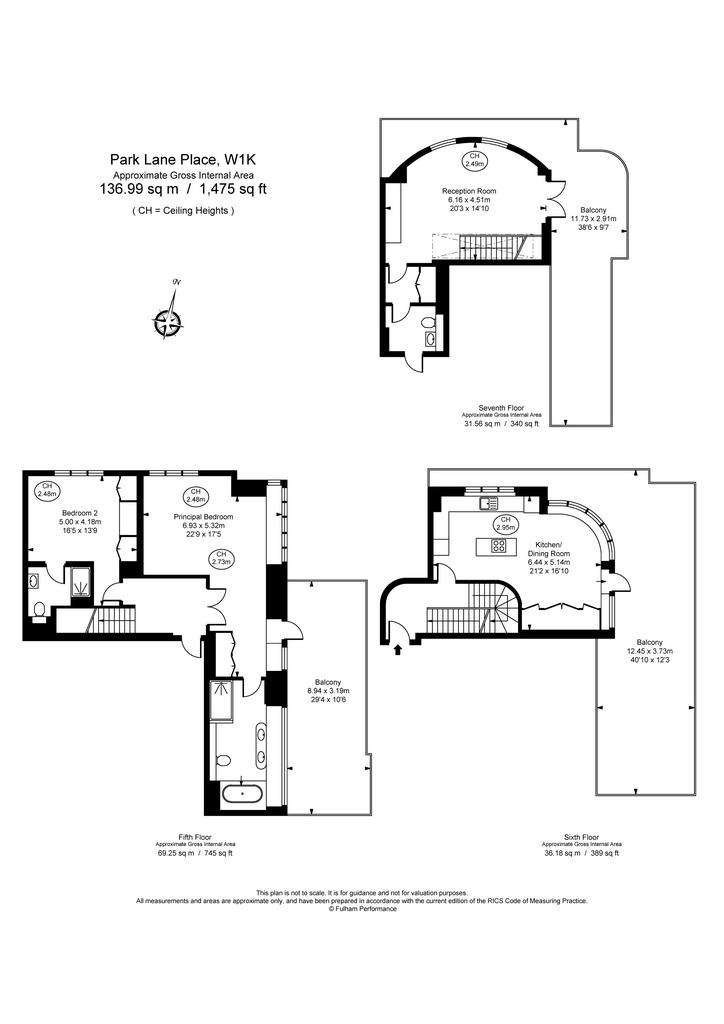 2 bedroom flat to rent - floorplan