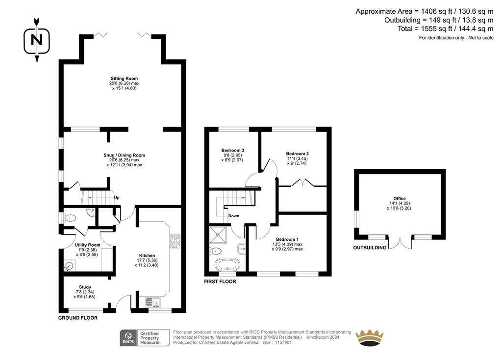 3 bedroom semi-detached house for sale - floorplan