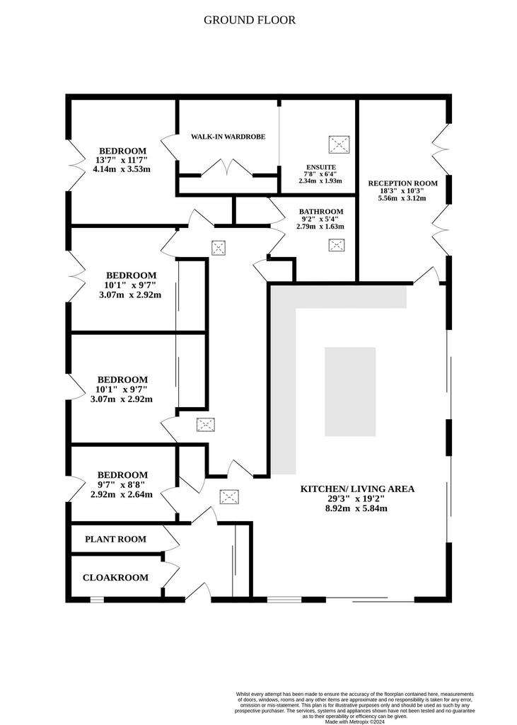 4 bedroom barn conversion for sale - floorplan