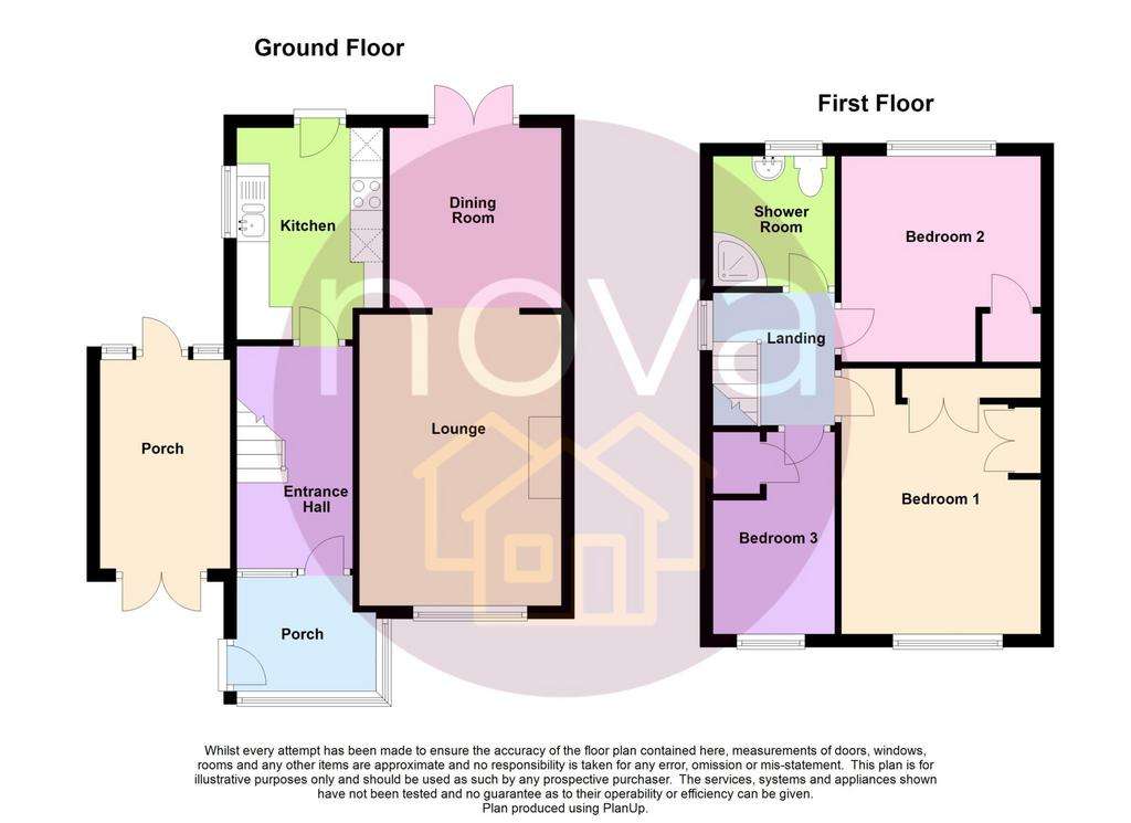 3 bedroom semi-detached house for sale - floorplan