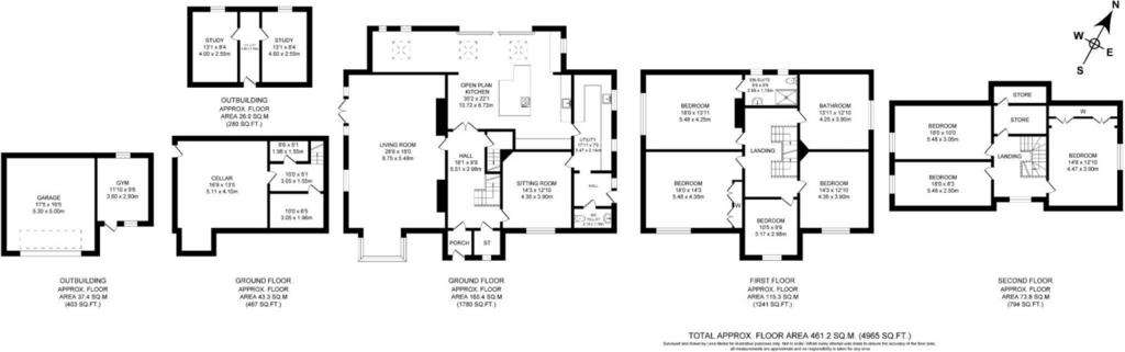 7 bedroom detached house for sale - floorplan