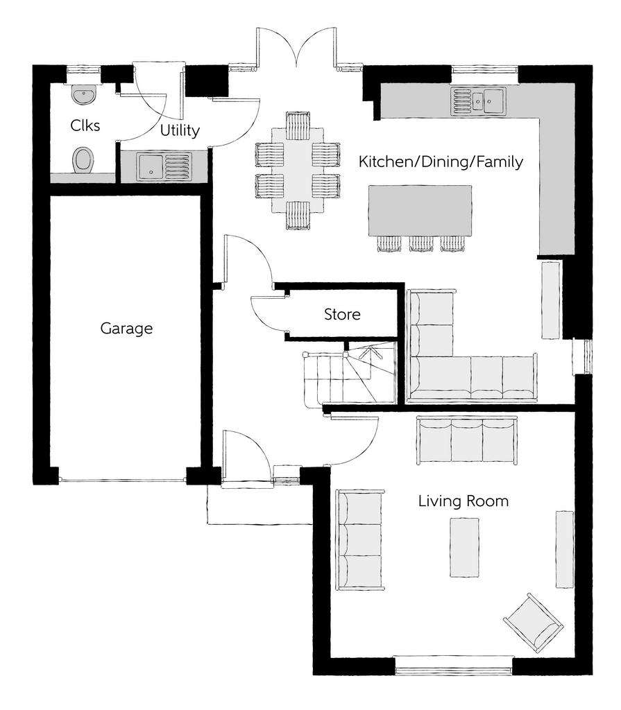 4 bedroom detached house for sale - floorplan