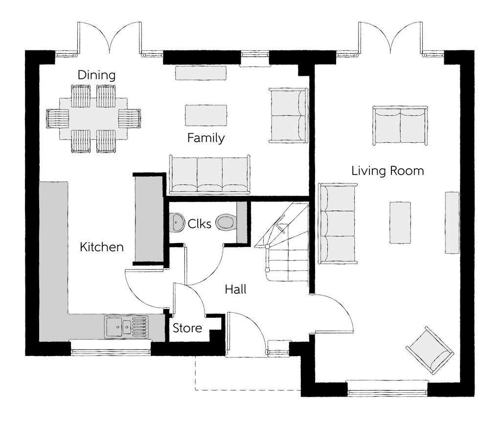 4 bedroom detached house for sale - floorplan