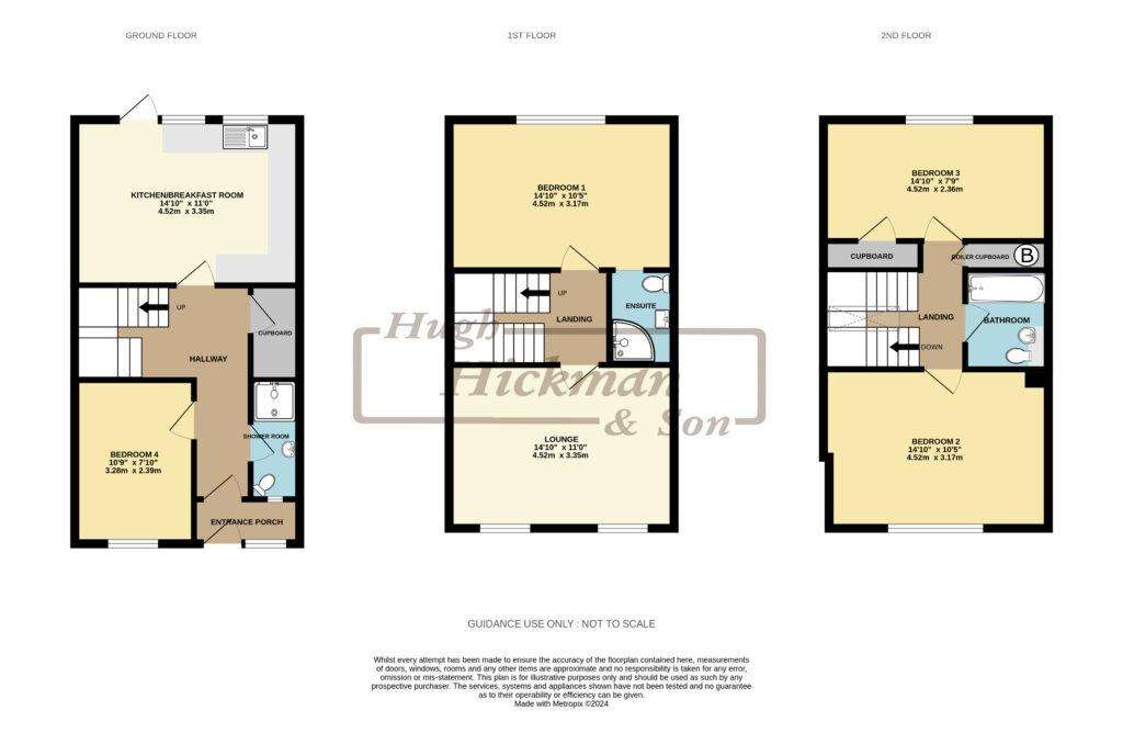 4 bedroom town house for sale - floorplan