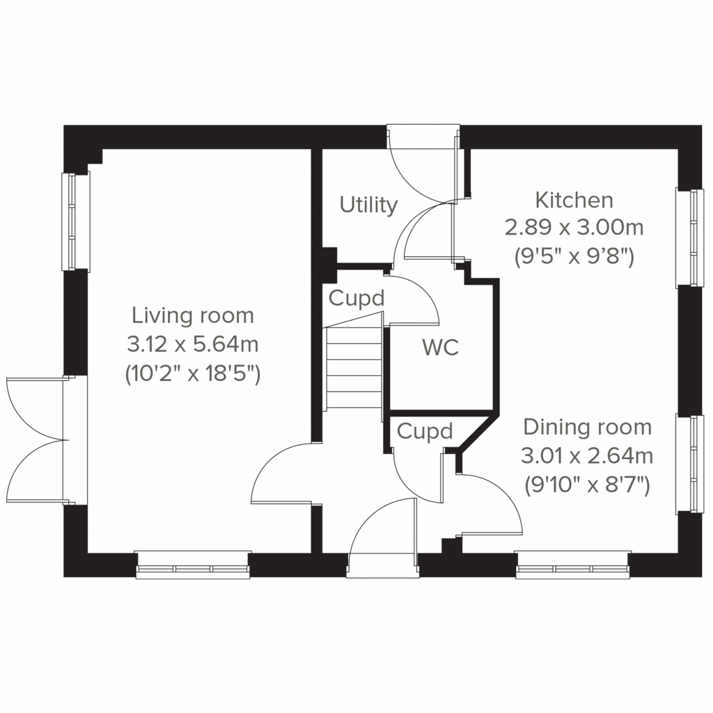 3 bedroom detached house for sale - floorplan