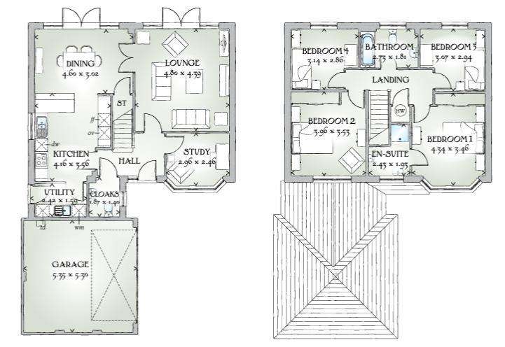 4 bedroom detached house for sale - floorplan