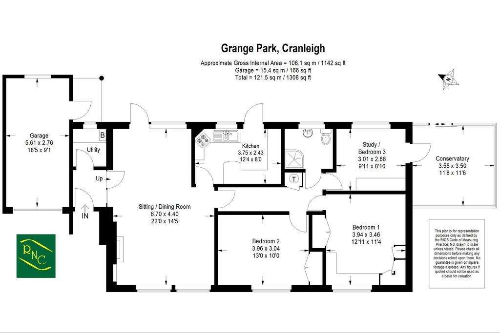 3 bedroom detached bungalow for sale - floorplan