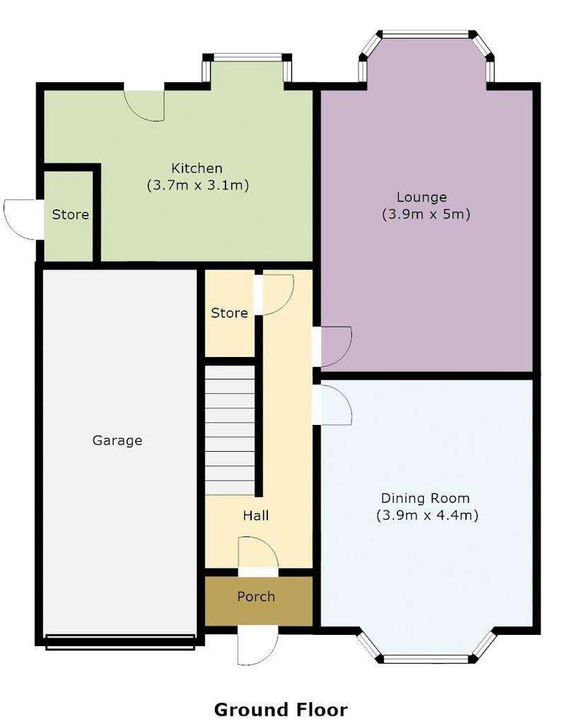 3 bedroom semi-detached house for sale - floorplan