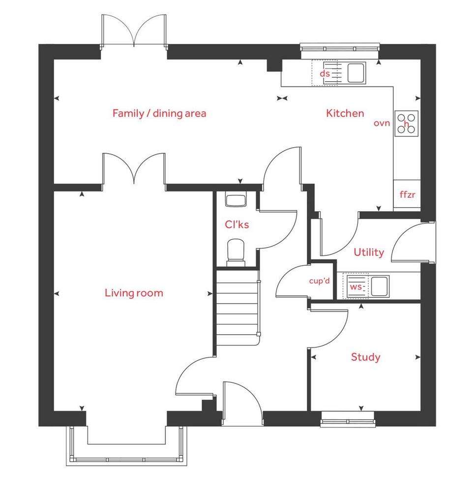 4 bedroom detached house for sale - floorplan