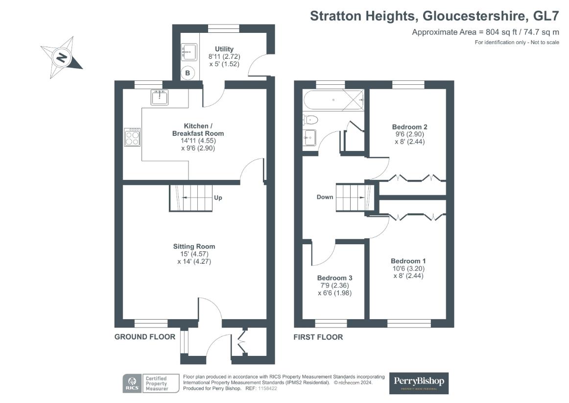 3 bedroom property for sale - floorplan