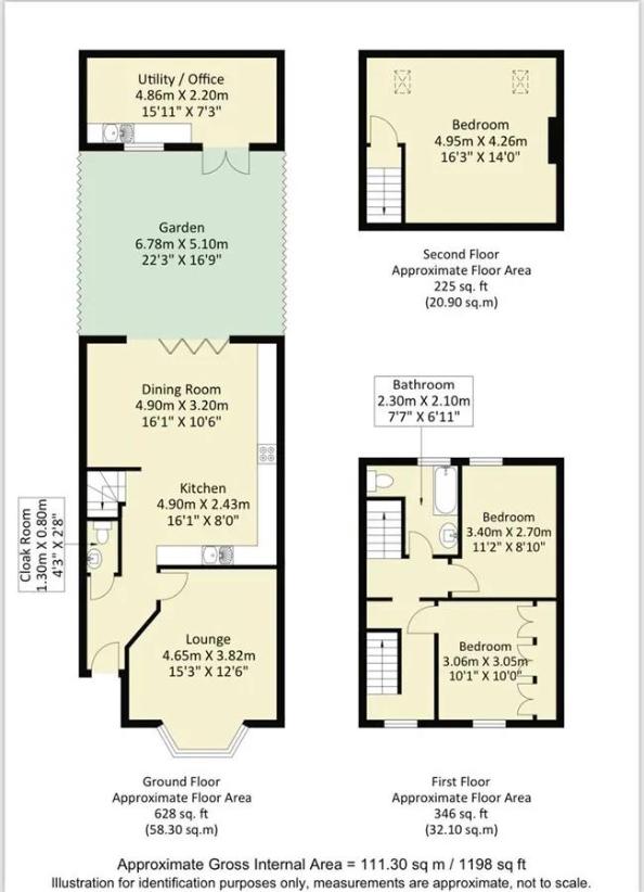 3 bedroom detached house for sale - floorplan