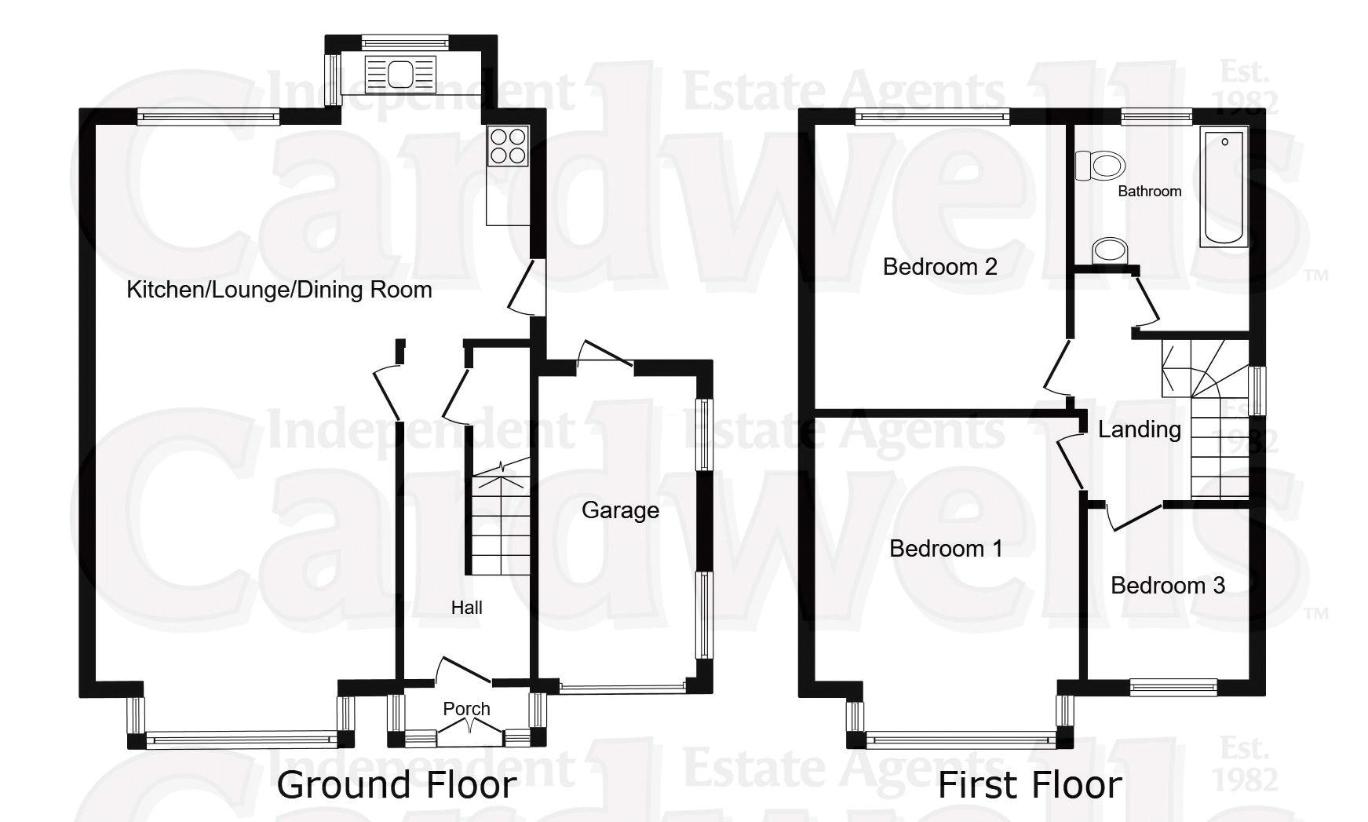 3 bedroom detached house for sale - floorplan