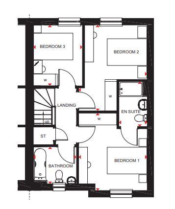 3 bedroom semi-detached house for sale - floorplan