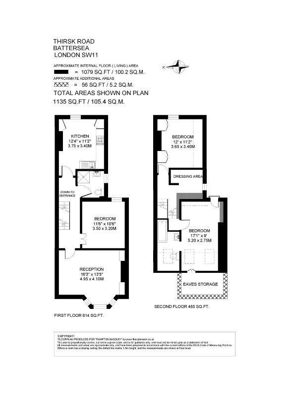 3 bedroom flat for sale - floorplan