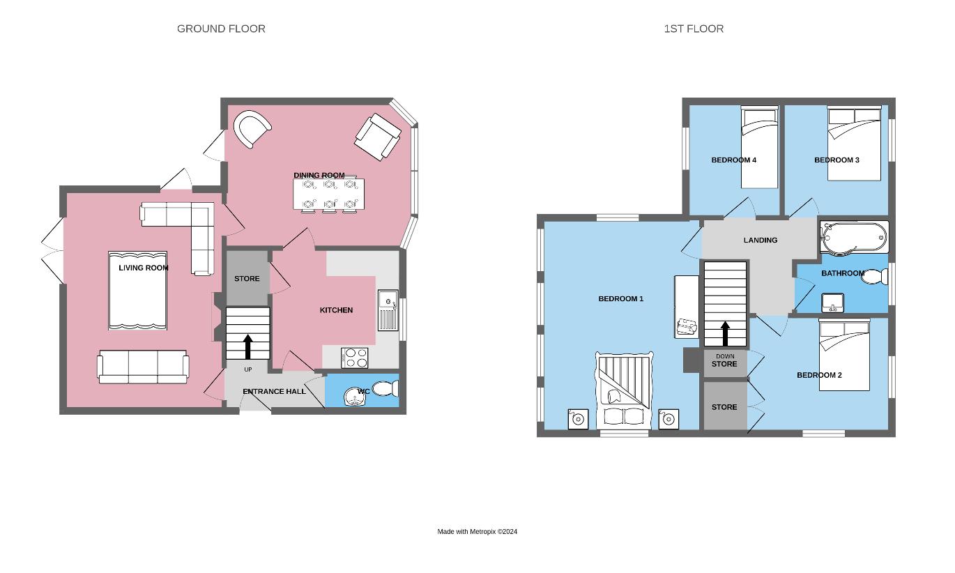 4 bedroom property for sale - floorplan