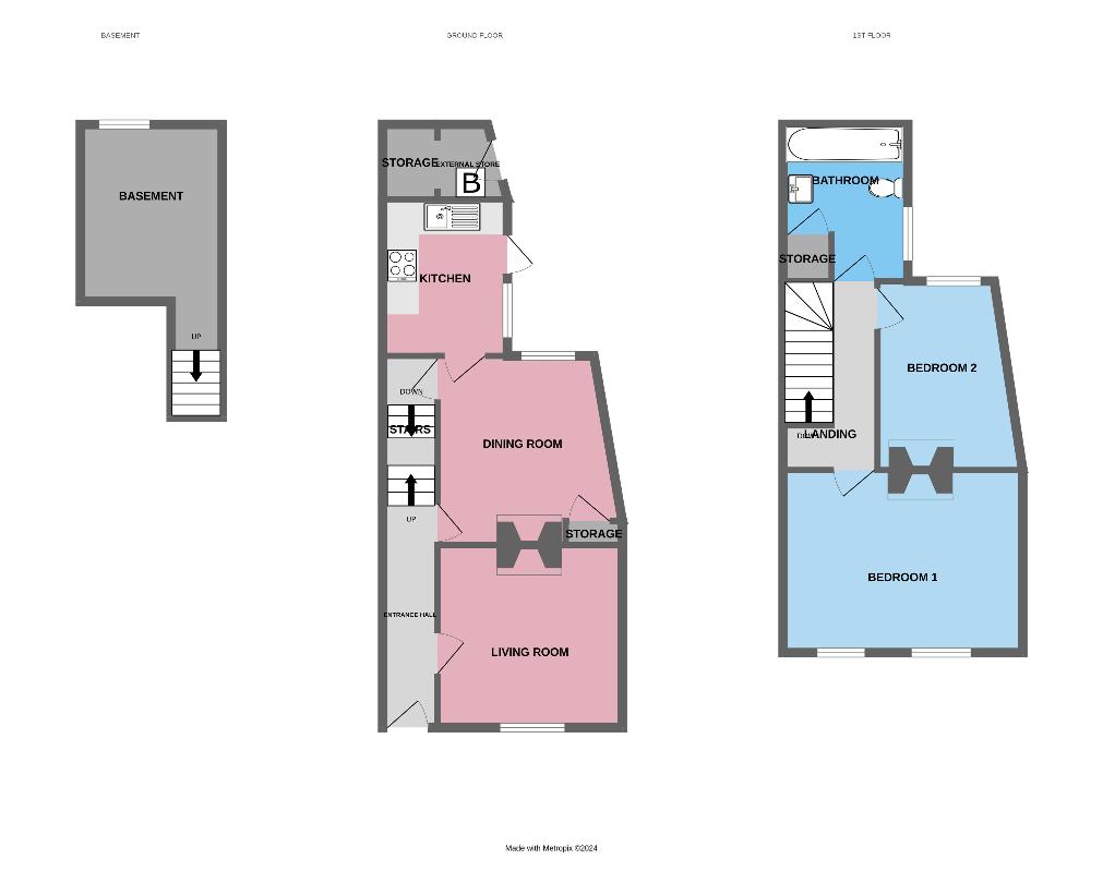 2 bedroom property for sale - floorplan