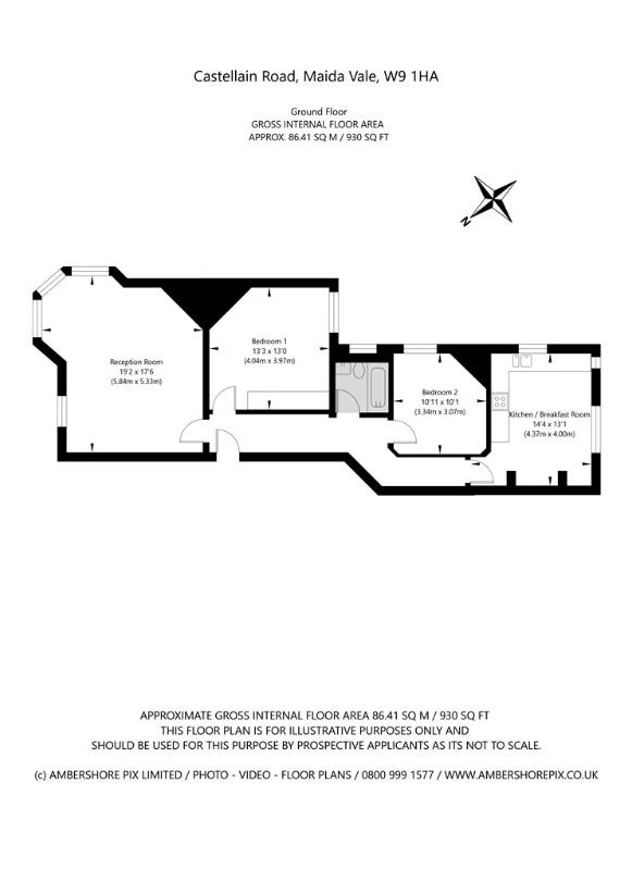 2 bedroom flat for sale - floorplan