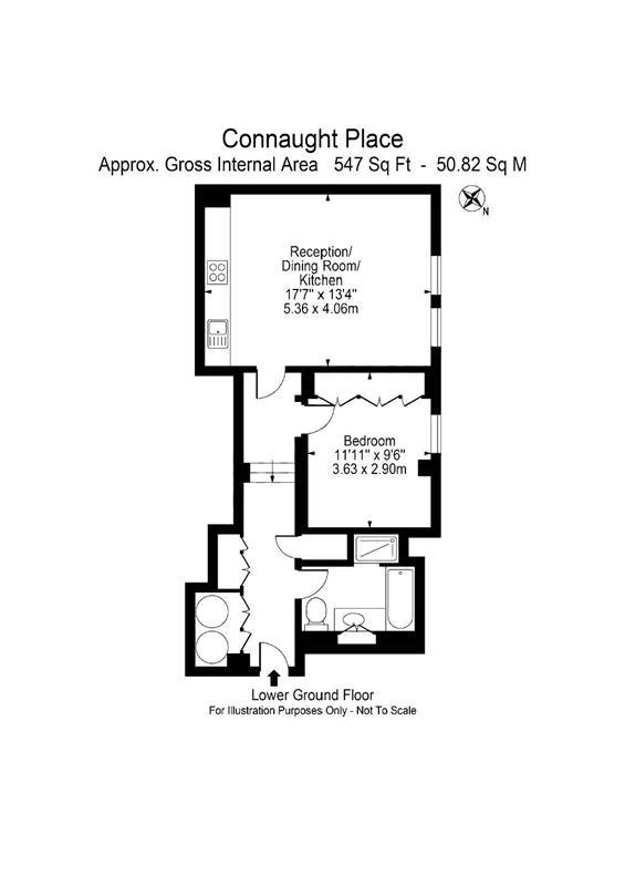 1 bedroom flat for sale - floorplan